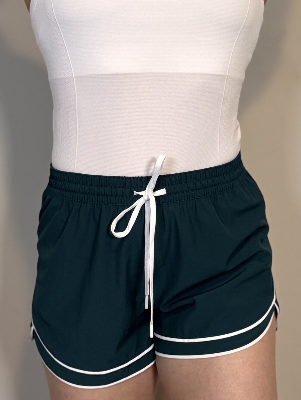 CALIA Step-up Womens Running Shorts 3" inseam Relaxed Fit - Green Athletic, XS
